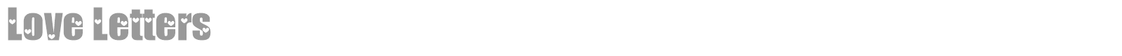 Love Letters font preview